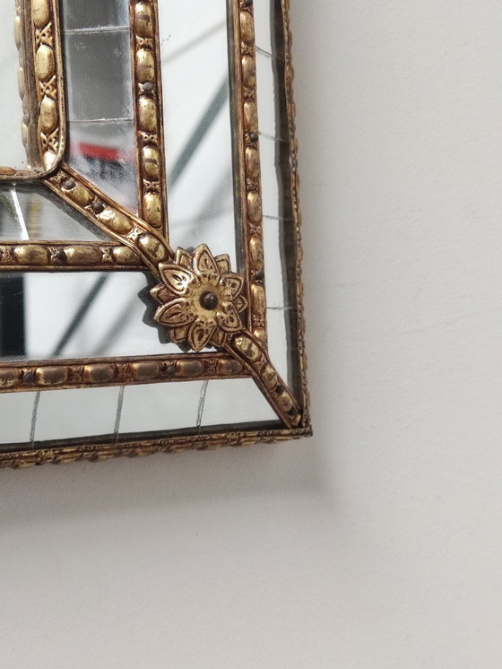 Image 1 of Venetian mirror VRP Espejos Artesanía - Spain ca. 1980 - Craft & Hollywood Regency