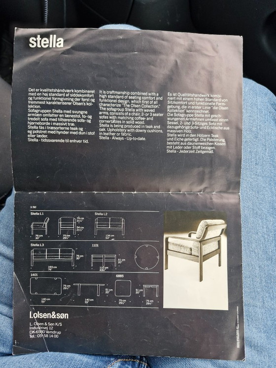 Image 1 of Vintage Danish design three-seater sofa L. Olson & Son