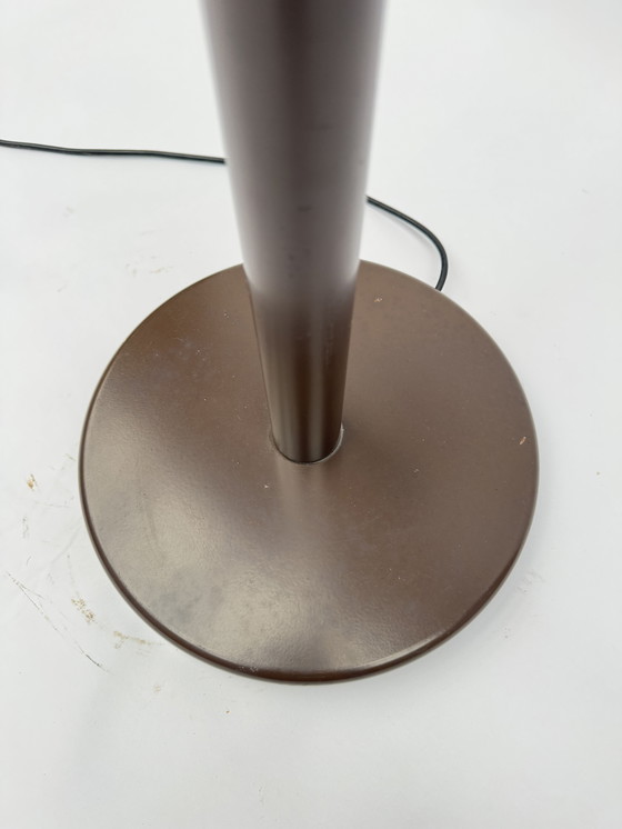 Image 1 of Vintage Brown Floor Lamp by Dijkstra - Dutch Design Mushroom Lamp, Space Age Classic