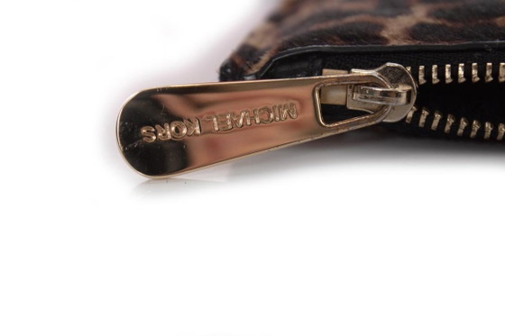 Image 1 of Portefeuille zippé Michael Kors en cuir Ponsykin