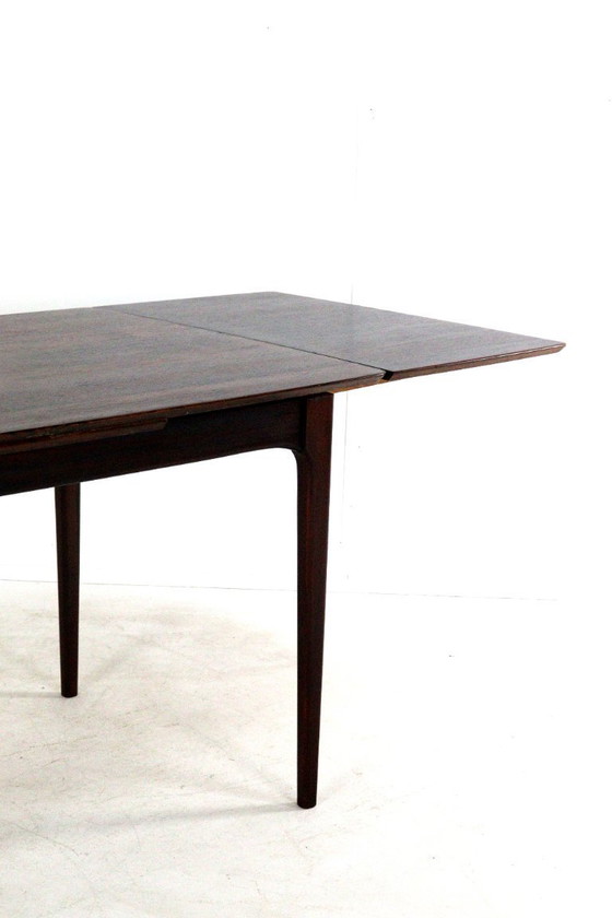 Image 1 of Rosewood rectangular extendable dining table 'Goes' vintage