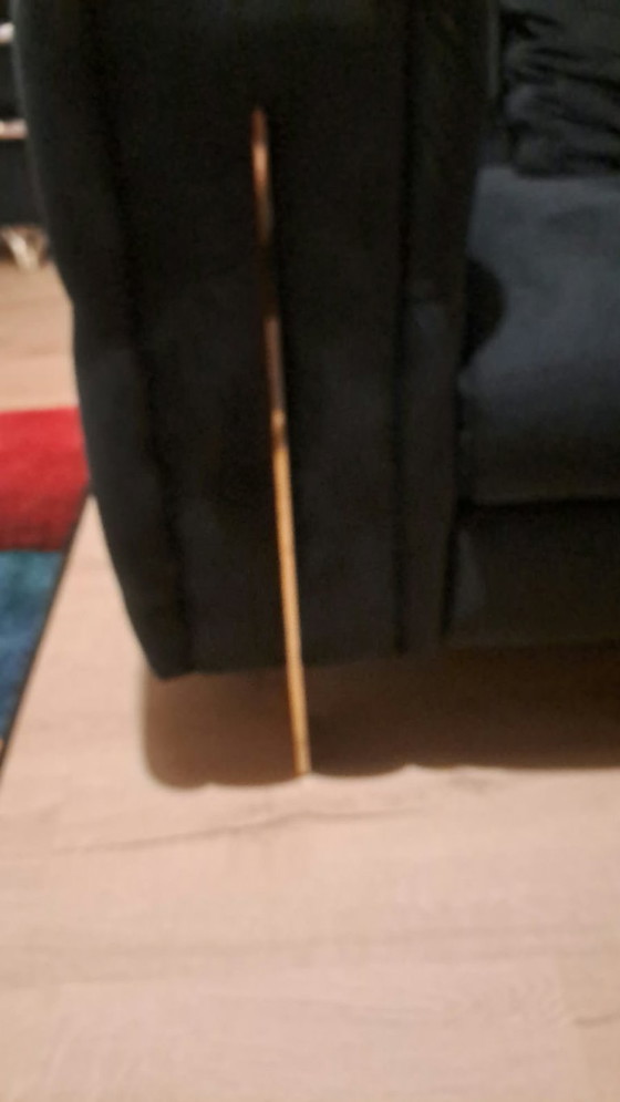 Sofa mit einem Sessels – Sofagarnitur, Samt (photo 3 of 6)