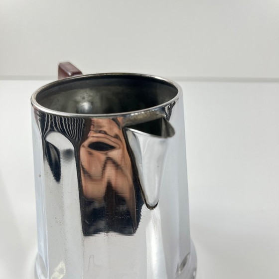 Image 1 of Set da caffè vintage in metallo cromato e bachelite, anni '40/'50