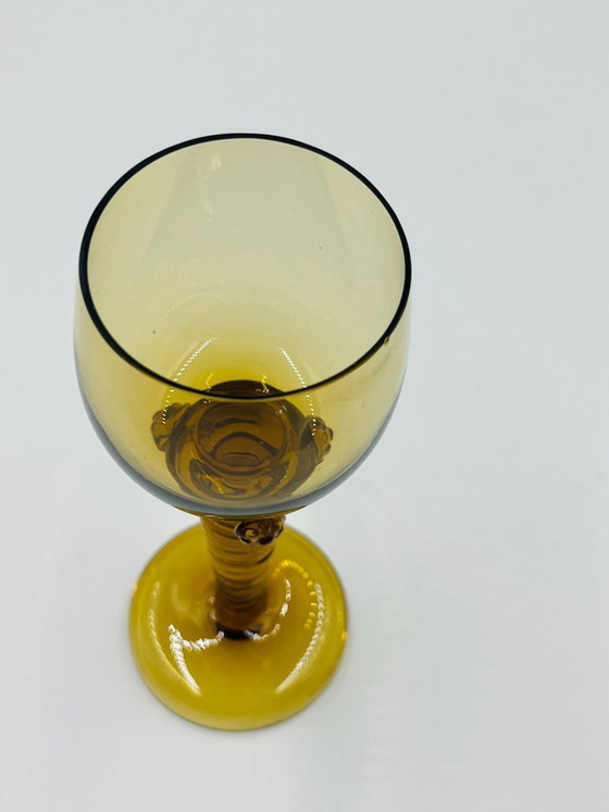 Lot de 5 Verres à Vin Roemer Ambrés – Bohémia, Verres et carafes, Glass (photo 10 of 12)