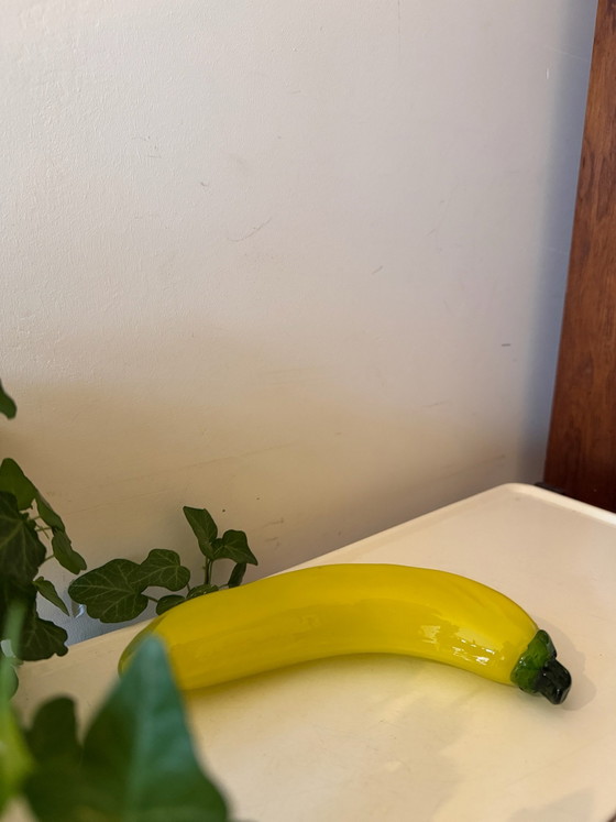 Frutto in vetro di Murano, banana, Oggetti decorativi, Giallo (foto 3 di 5)