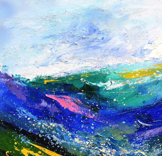 Colourful wave – P. Ladent, Objets d'art, Toile (photo 2 of 5)