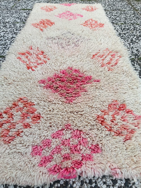 Image 1 of Hand-knotted Berber Wool Rug 189x75cm