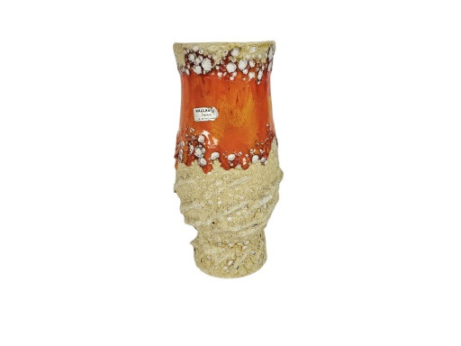 Vallauris - 'Ecume De Mer' - Fat Lava - Signed - France - 60s – vazen, Ceramic