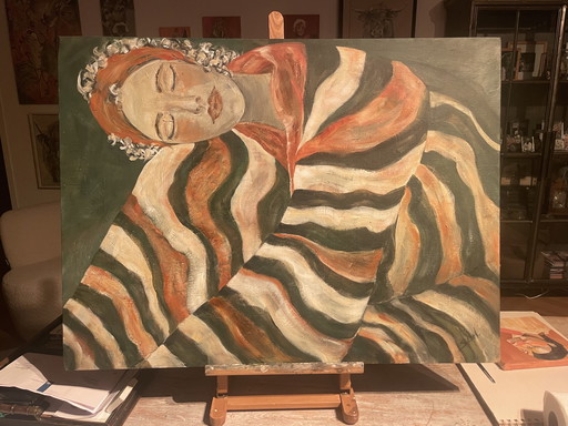 Painting Sleeping Woman