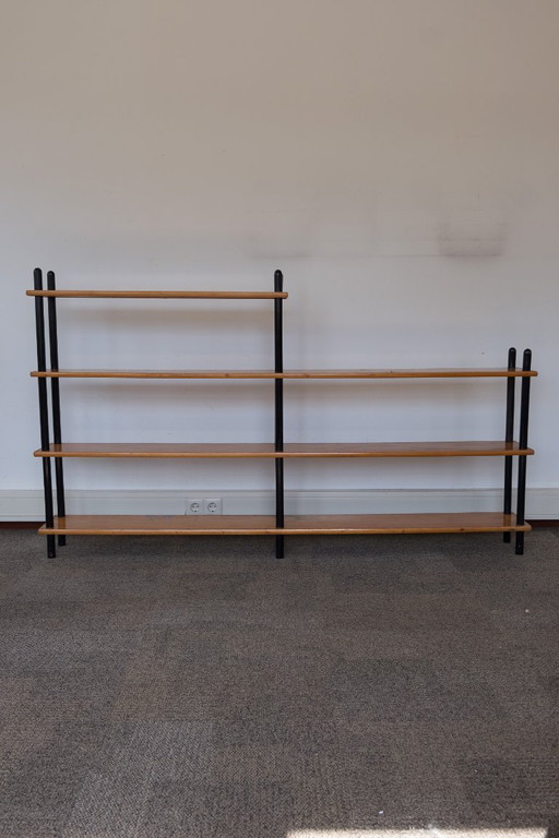 Stickschrank aus den 1960er Jahren, Willem Lutjens für Gouda Den Boer – boekenkasten, Wood (photo 2 of 12)