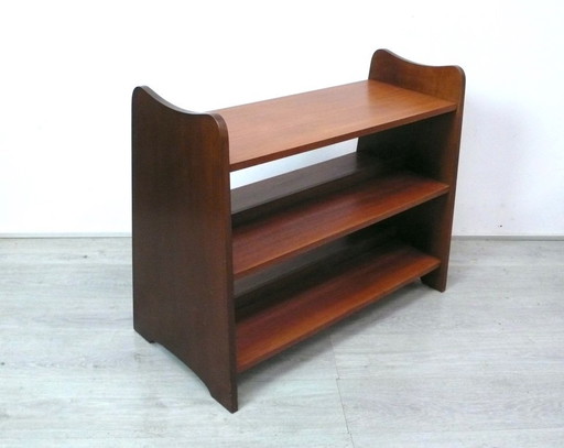1950s double-sided bookshelf, floor shelf, WK Möbel, Mid Century