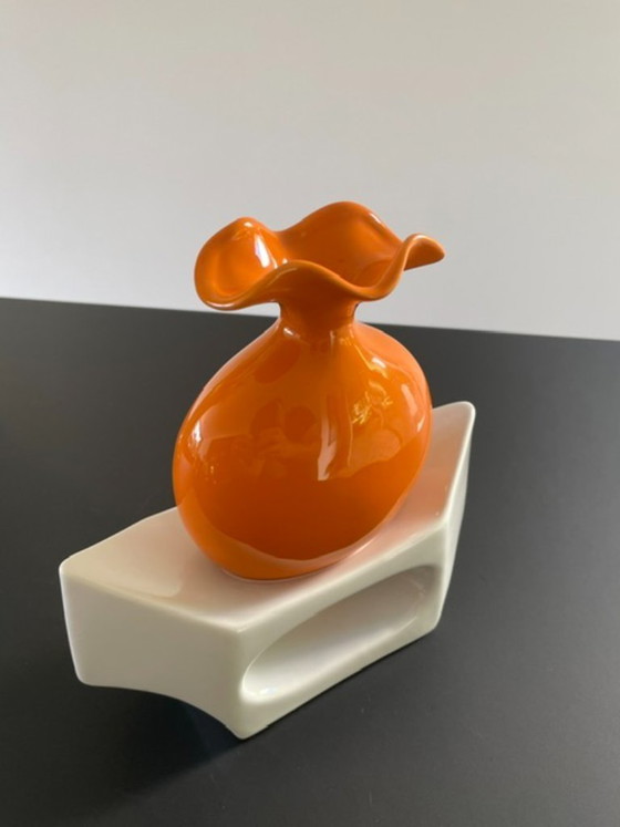 Image 1 of Unique ceramic designer vase – modern sculptural design