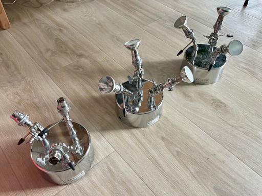 3x faretti da superficie Designoluce Baionetta