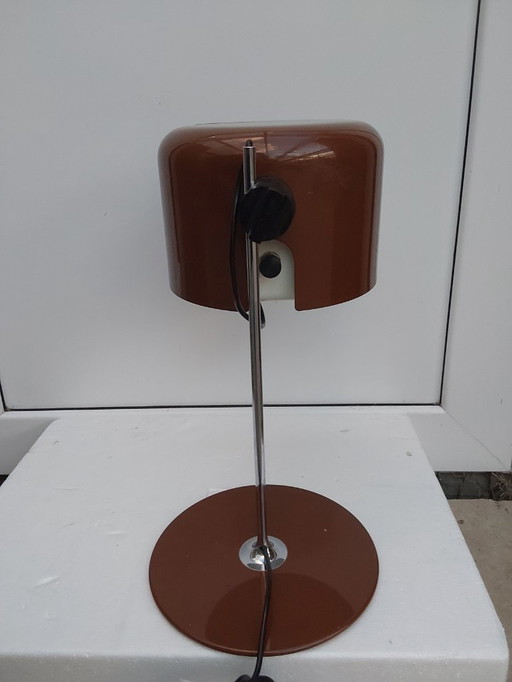 Coupe Joe Colombo 1st edition chocolate brown table lamp O-Luce