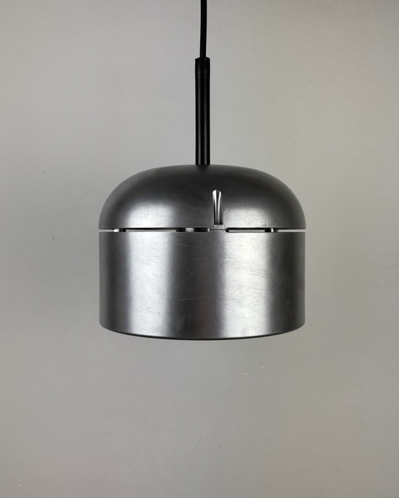 Image 1 of Staff Leuchten Arnold Berges Duo Silver Vintage Pendant Lamp, Space Age, 70s, Mid Century, Industrial design, Germany, 1970s