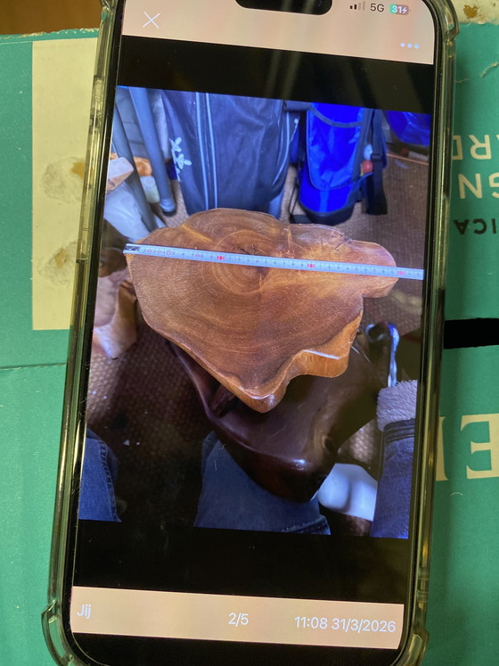 Image 1 of Mesa de tronco de árbol Aruba 1978