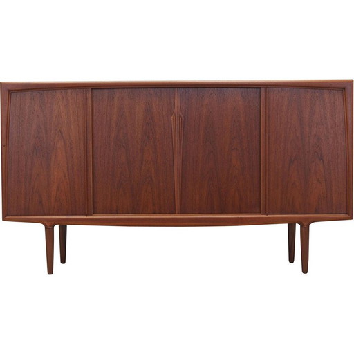 Vintage Deens teakhouten highboard van Omann Jun, jaren 1960
