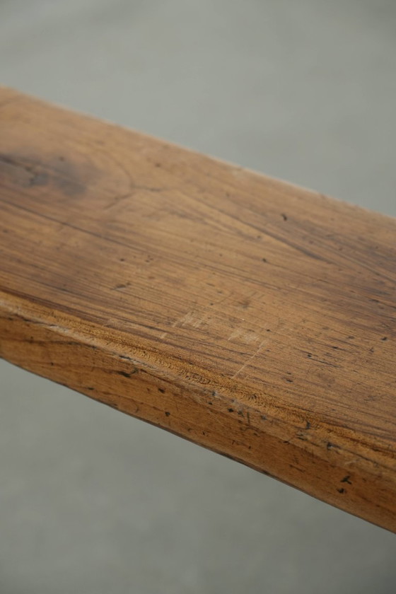 Image 1 of Banco de recibidor/banco para la mesa del comedor de brocante francés atemporal con una gran apariencia.