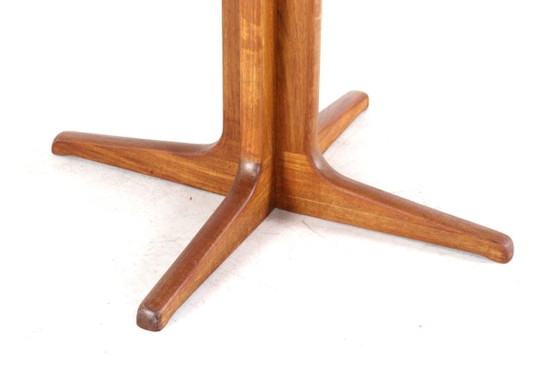 Round Danish 2x extendable solid teak dining table midcentury – Wood (photo 7 of 15)