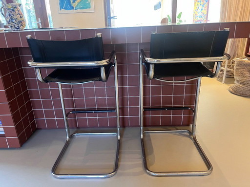 Set di 2 sgabelli da bar Bauhaus / Mart Stam