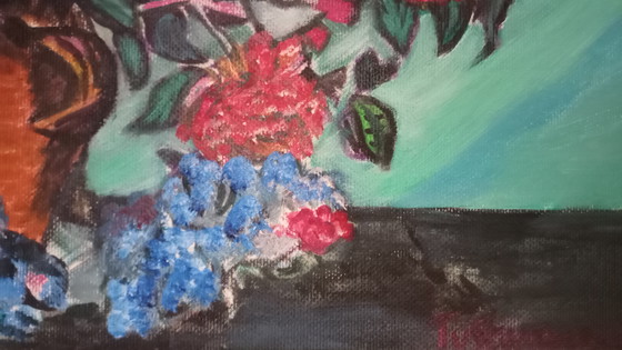 Image 1 of Tineke Van Steenbergen Rose rosa a Van Gogh