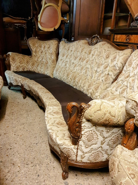 Image 1 of Italian Baroque sofa with armchairs