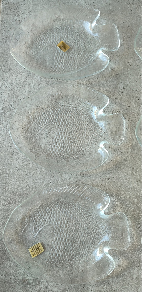 Piatti vintage Arcoroc con pesci, nuovi nella confezione originale. – Stoviglie, Glass (photo 4 of 13)