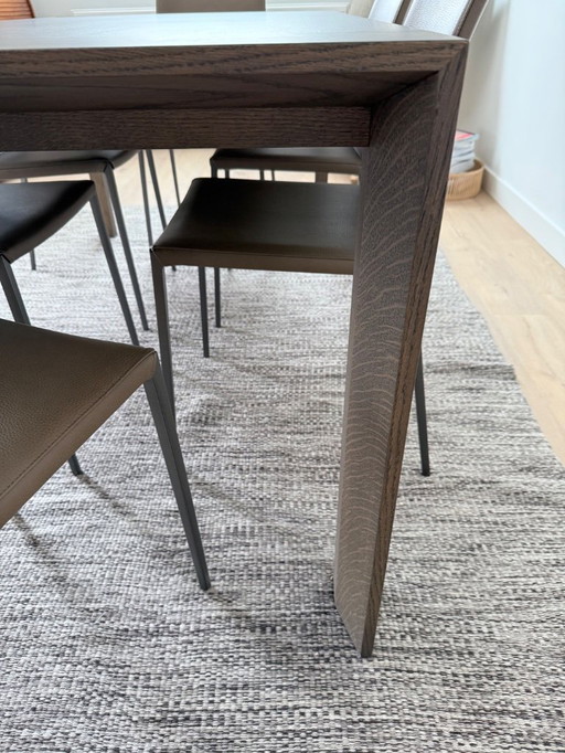 Table design Arco - Noyer américain massif