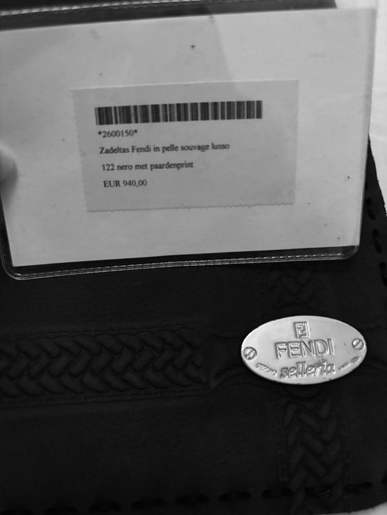 Image 1 of Leather FENDI saddlebag