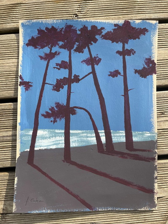 Acrilico su carta incorniciato. 40x30. – Dipinti e disegni (photo 2 of 5)