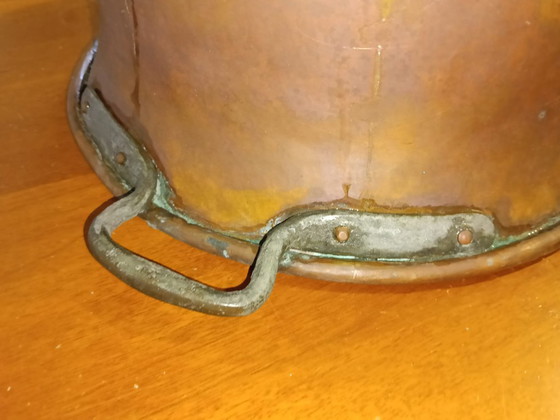 Antieke Massief Koperen Ketel begin 20e eeuw – Decoratieve objecten (photo 8 of 9)