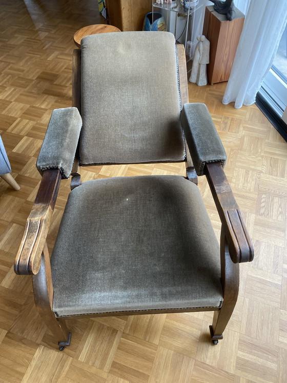 Image 1 of Antiker englischer oder französischer Voltaire-Stuhl