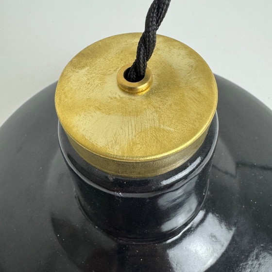 Image 1 of Lampada a sospensione industriale vintage smaltata per officina