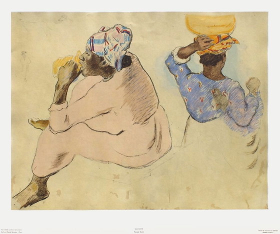 Image 1 of Paul Gauguin, Stencil "Femmes maoris", 1960