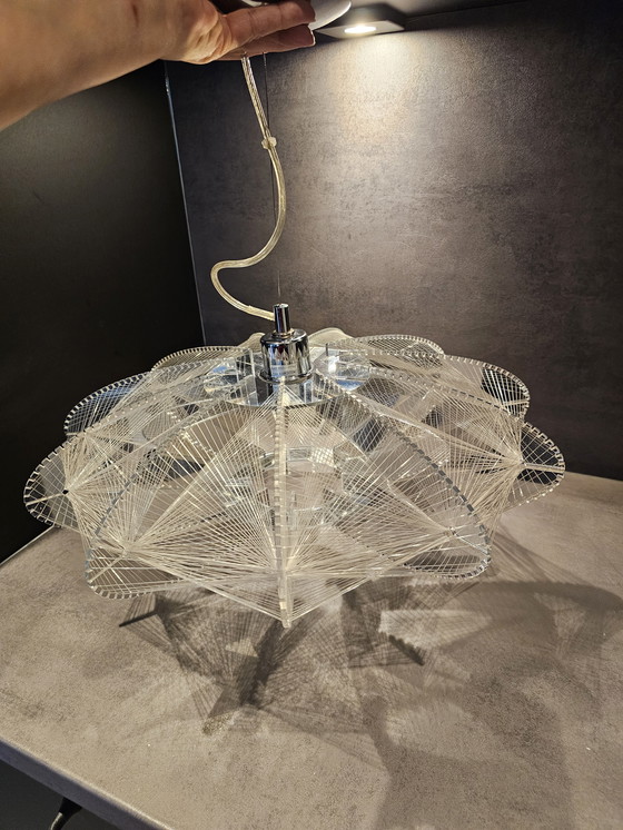 Image 1 of Spacecage plexiglass wire lamp, ø48cm
