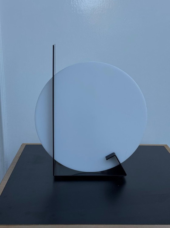 Lampe de table vintage Moon de Dijkstra, années 1970 – Glass, Metal (photo 4 of 7)