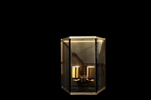 Holtkötter – wall lamp – brass – double light point