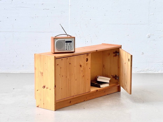 Buffet vintage en pin, années 1970 – Buffet bas, Wood (photo 2 of 15)