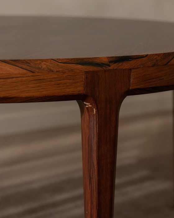 Image 1 of Mid Century Rosewood Round Coffee Table Model 283 by Johannes Andersen for CFC Silkeborg, 1960s