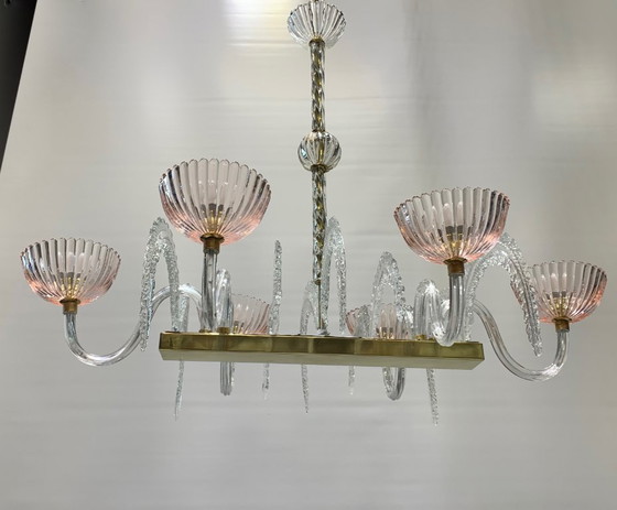 Image 1 of Pendant chandelier ++RARITY ++SEGUSO V.A. restored with company stamp