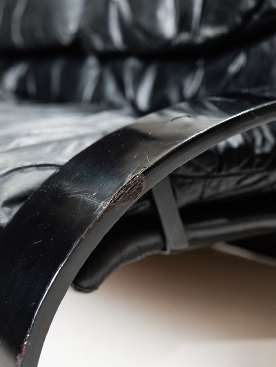 Image 1 of Divano a tre posti in pelle italiana di Coralba, anni '80