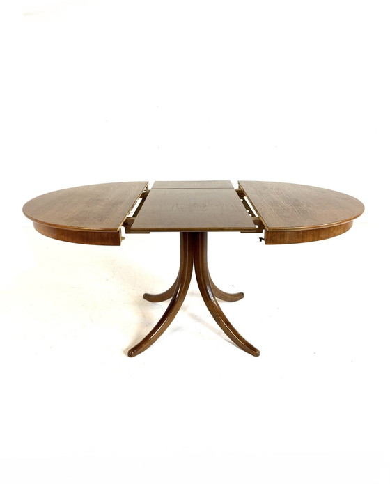 Image 1 of Vintage extendable teak dining table '60