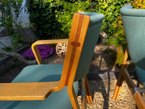 Image 1 of RAR 2X Hans Wegner JH 47-2 bureaustoel, 1980, Denemarken XL