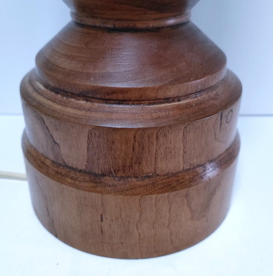 Image 1 of grande lampada in rovere massello con timbro vintage