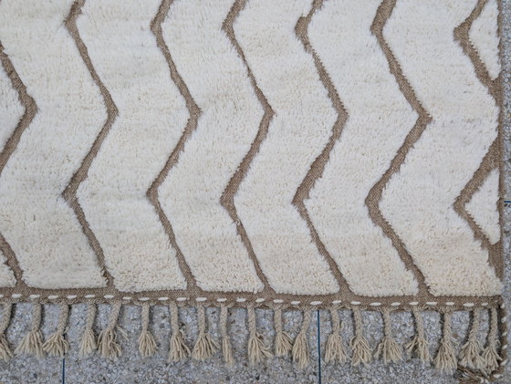 Image 1 of Berberteppich – 259 cm x 160 cm – weiße Wolle