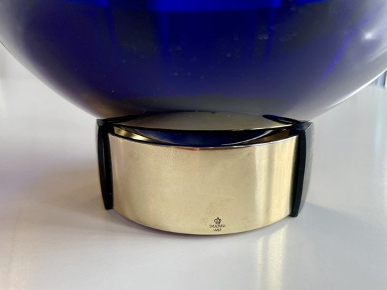 Image 1 of Schale aus mundgeblasenem Glas und Messing von Michael Kurpatov für Skultuna