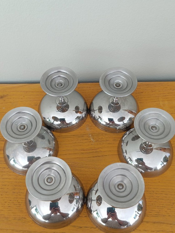 Image 1 of Set van 6 Letang Rémy ijsbekers