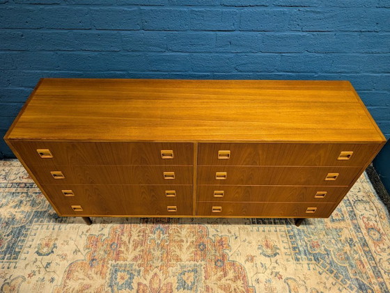 Image 1 of Vintage double chest of drawers, 1960s, Danish design
