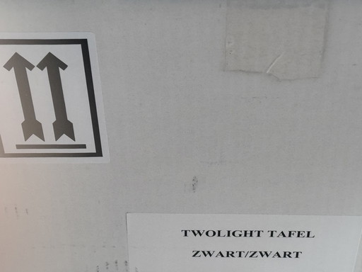 2 x Lámpara de mesa Twolight negra nueva en caja