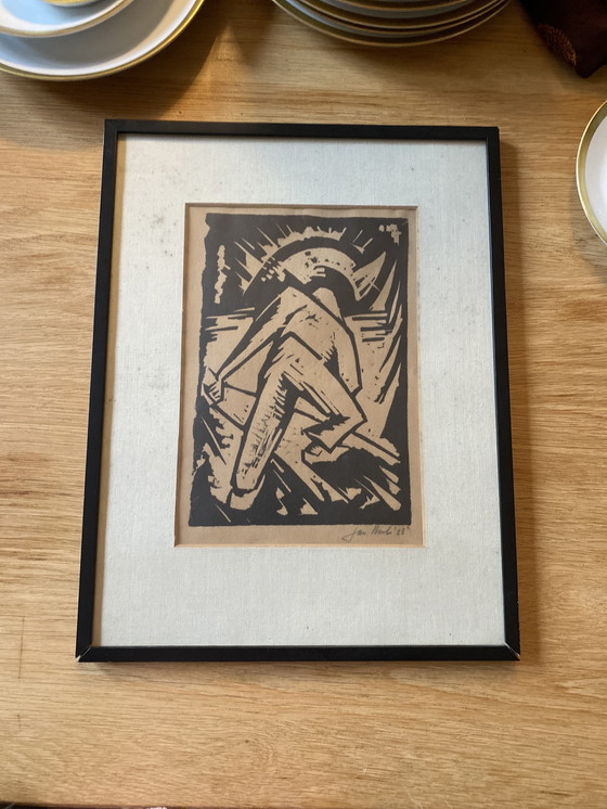 Image 1 of Expressionistischer Holzschnitt, 1928, Jan Hubert